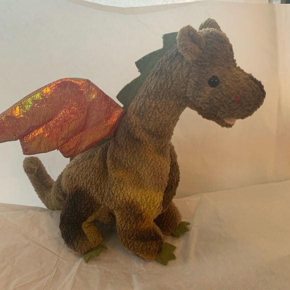 Ty Toys Ty Beanie Baby Dragon Named Scorch Date Of Birth July 3